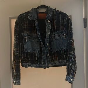 Stylish Black and Blue Women's Jacket